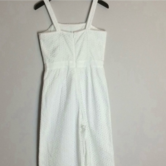 Banana Republic-White Eyelet Jumpsuit - Picture 5 of 7